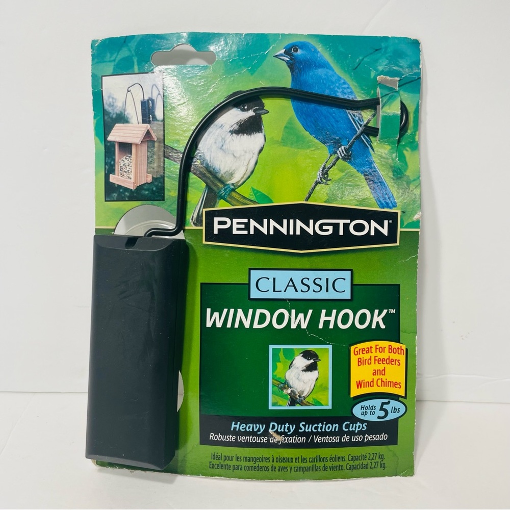 Window Hook for Hummingbird / Wild Bird Feeder / Wind Chime Holder Suction Cups